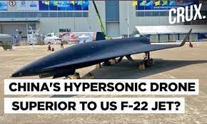 Hypersonic Drone In Aerodynamics; Chinese Media Makes Big Claim.F-22 R