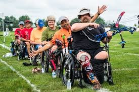 Disabled students cycle, try archery at new Golden adaptive sports complex