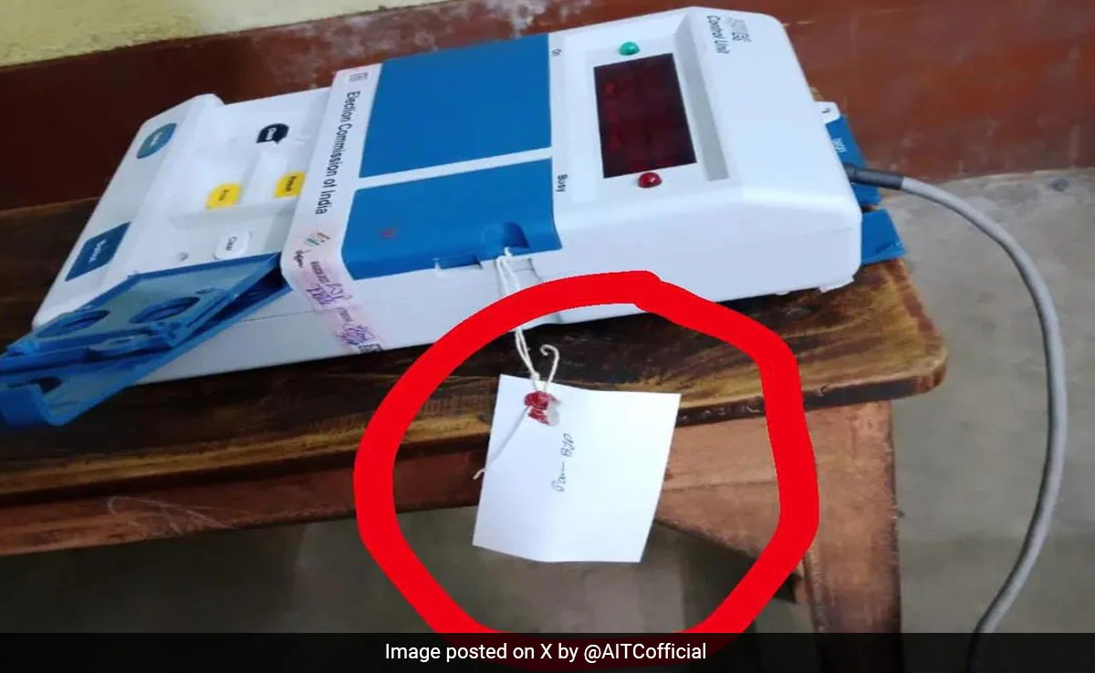 The Election Commission responded to a Trinamool post on X, alleging BJP tag on EVMs IMAGE