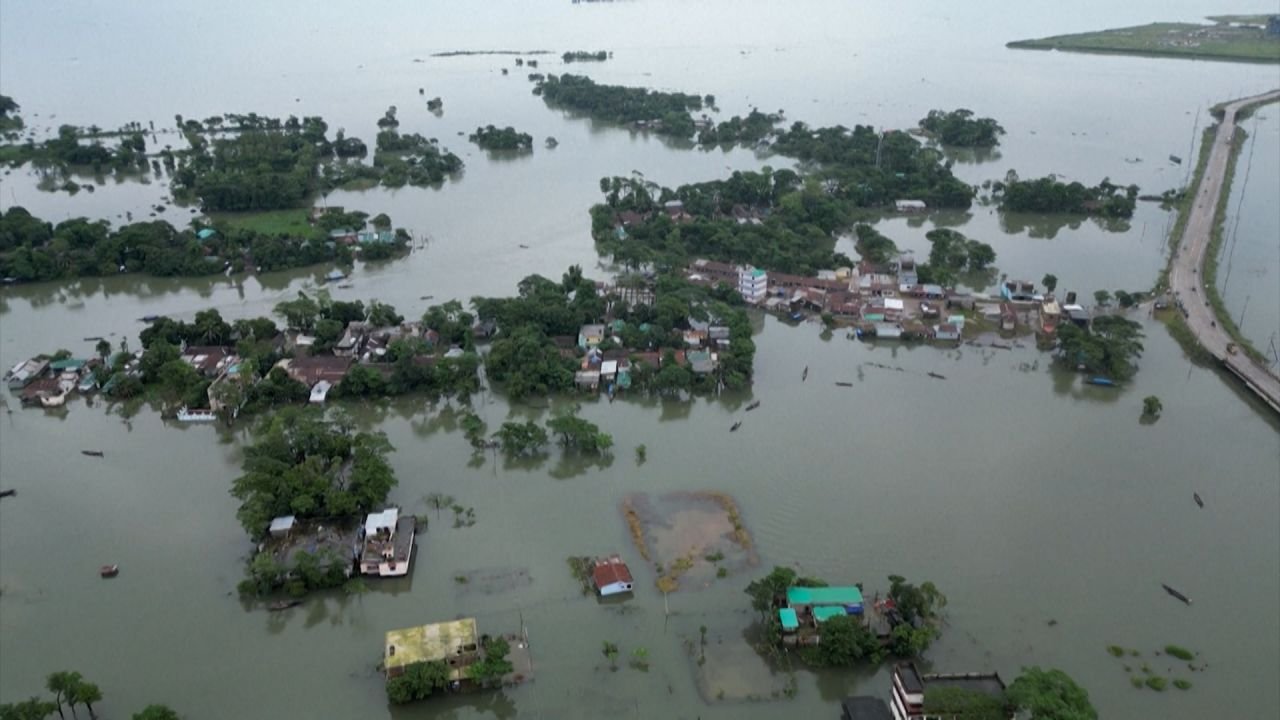 Homes submerged after Bangladesh suffers monsoon flooding IMAGE